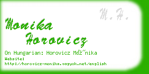 monika horovicz business card